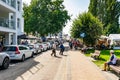 MiÃâ¢dzyzdroje, Poland -05.09.2021 - main streets in Miedzyzdroje